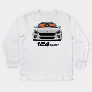 Fiat 124 Spider - White Kids Long Sleeve T-Shirt